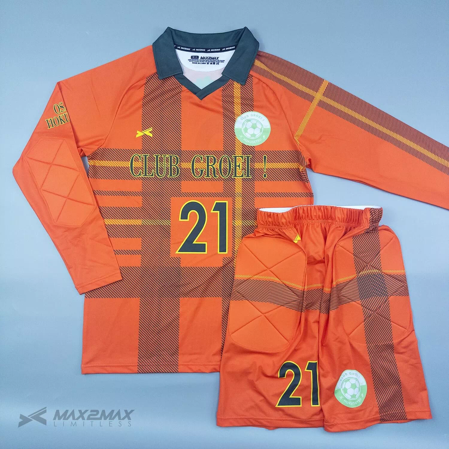 CLUB GROEI GK2NDサッカーユニフォームオーダー