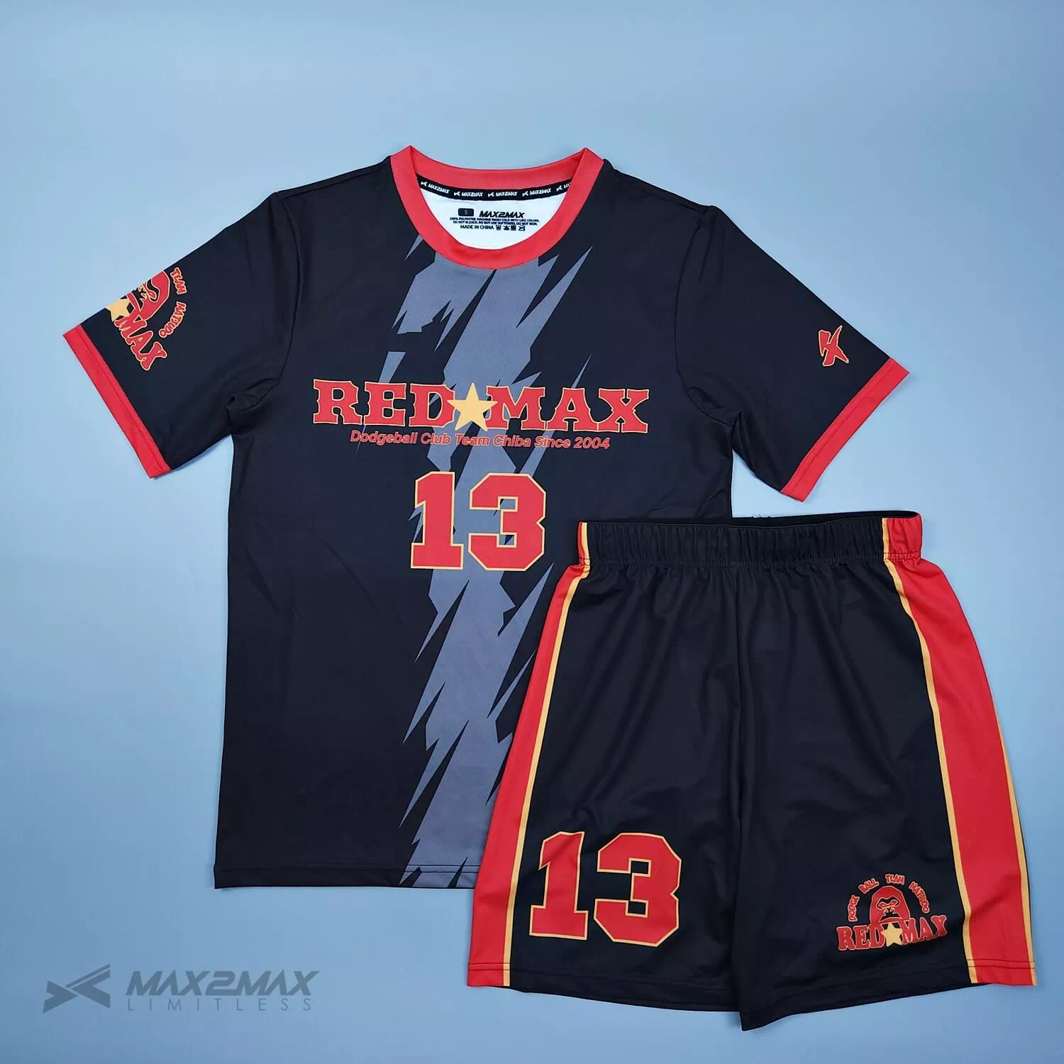 RED?낾AX 2ndサッカーユニフォームオーダー