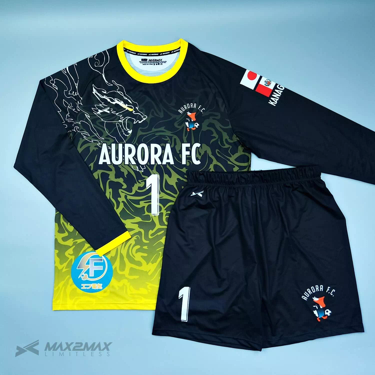 Aurora FC GKサッカーユニフォームオーダー
