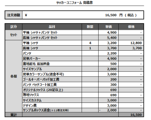 240905_Fortuna BV_サッカー見積書