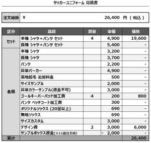 241202_CHIKKO SS_GK 2nd追加/3rd_サッカー見積書