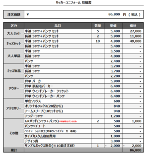 250401_FC MAKINOHARA_FP/GKサッカー見積書