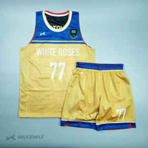 バスケ ユニフォーム DASH WHITE ROSES_Reversible_1st