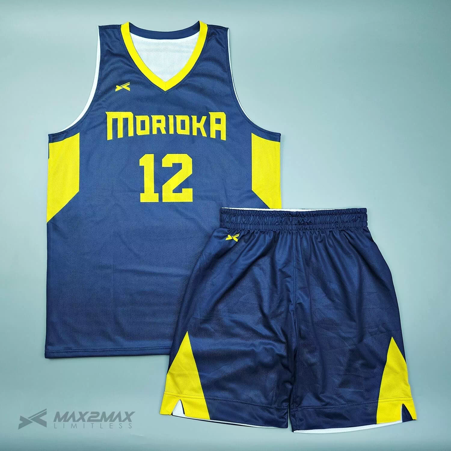 バスケ ユニフォーム MORIOKA_Reversible_1st