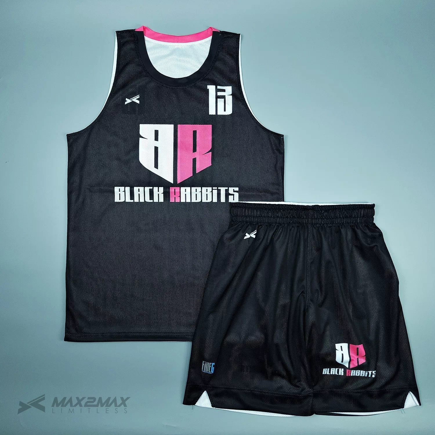 バスケ ユニフォーム BLACK RABBITS_Reversible_1st